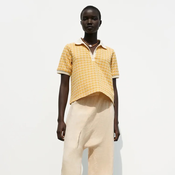 Zara knit polo shirt - Picture 3 of 8